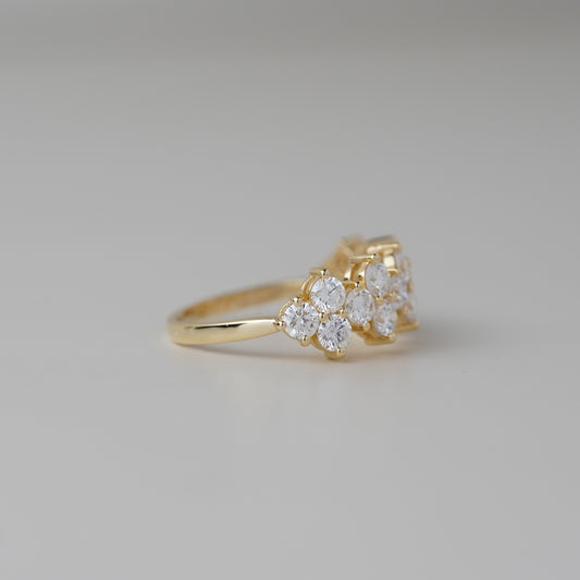 Lumina Double Row Lab Grown Diamond Ring