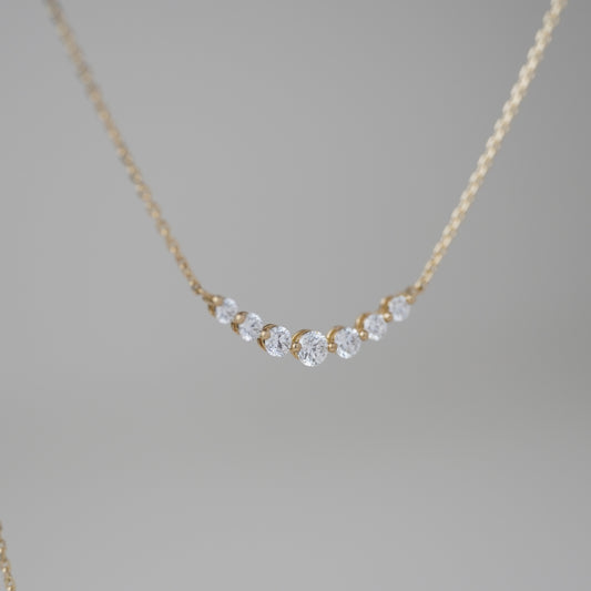 Stella Curve Lab Grown Diamond Necklace