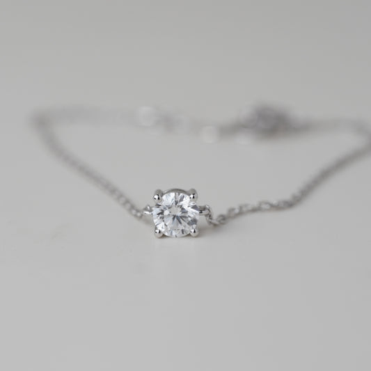 0.3CT Lab Grown Diamond Four Prongs Bracelet