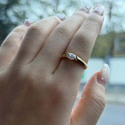 0.5CT Marquise Lab Grown Diamond Vintage Ring