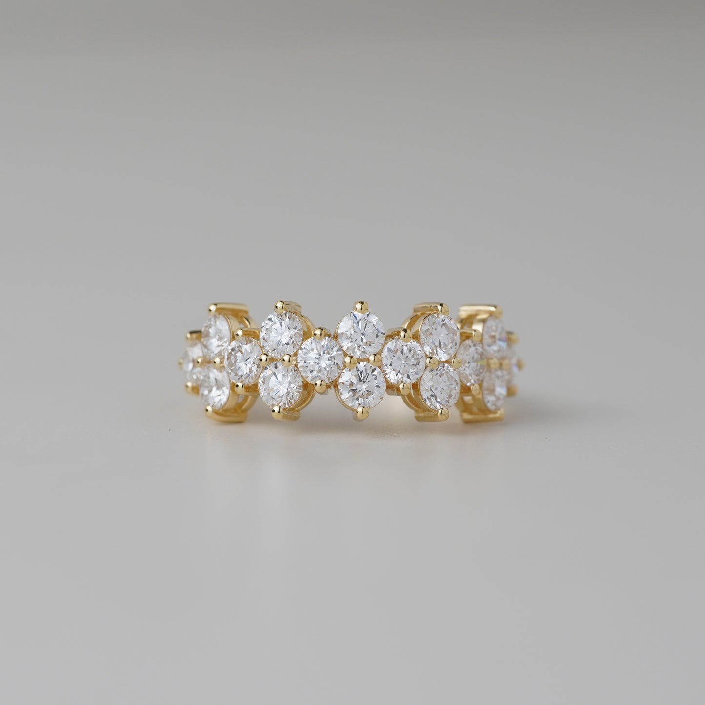 Lumina Double Row Lab Grown Diamond Ring