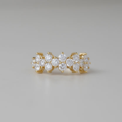 Lumina Double Row Lab Grown Diamond Ring