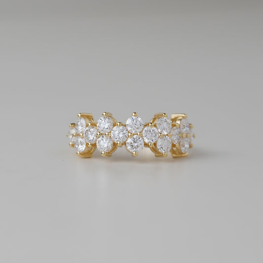Lumina Double Row Lab Grown Diamond Ring