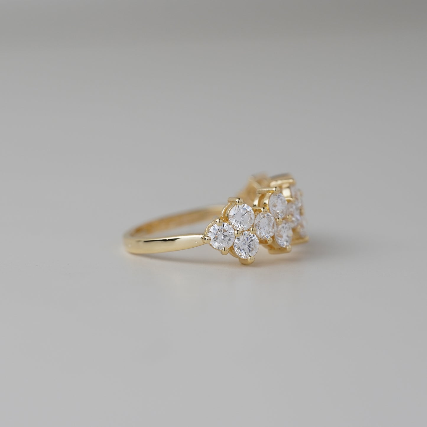 Lumina Double Row Lab Grown Diamond Ring