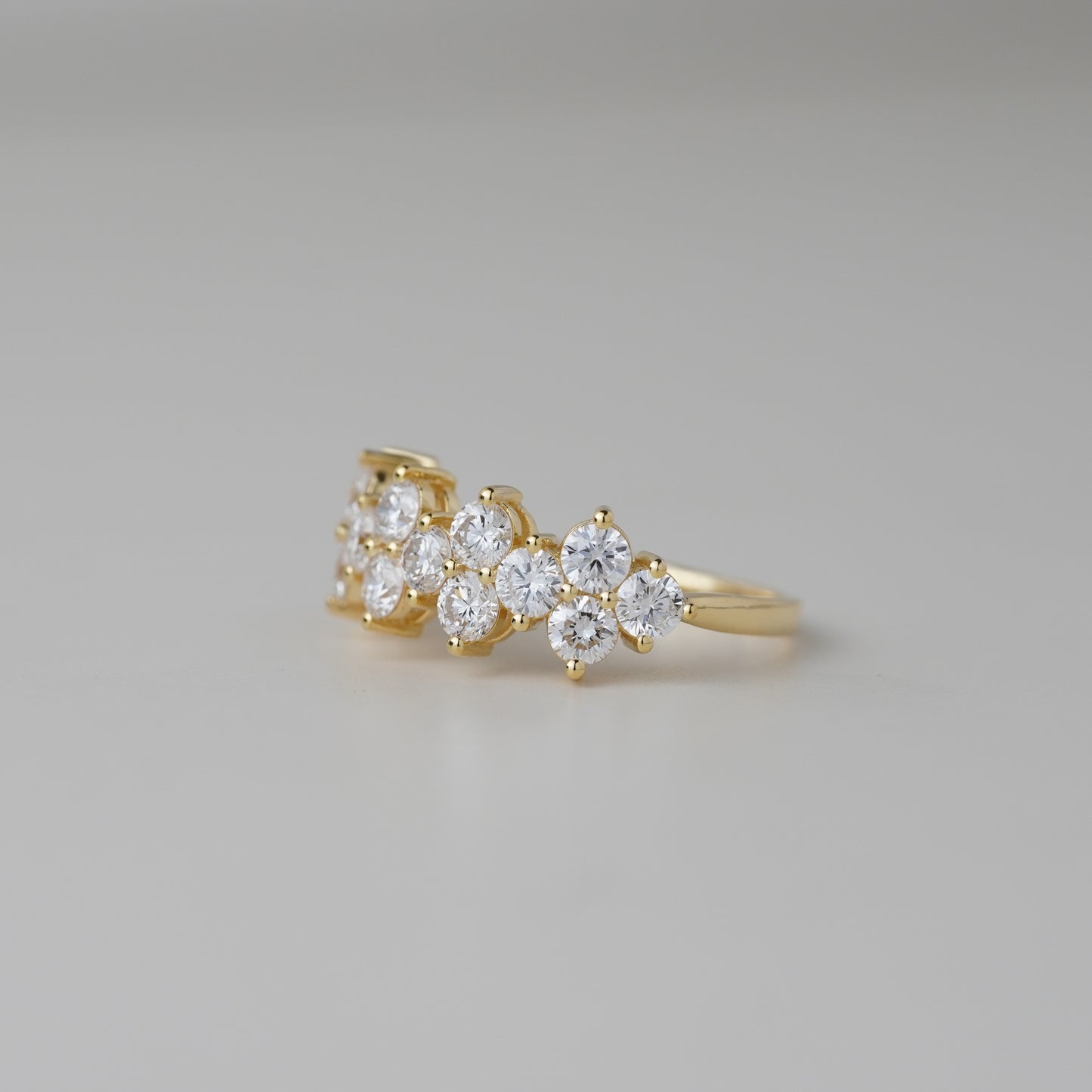 Lumina Double Row Lab Grown Diamond Ring