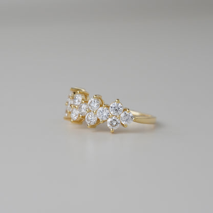 Lumina Double Row Lab Grown Diamond Ring