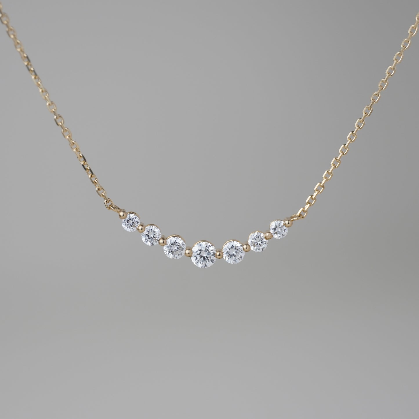 Stella Curve Lab Grown Diamond Necklace