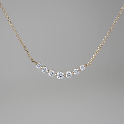 Stella Curve Lab Grown Diamond Necklace