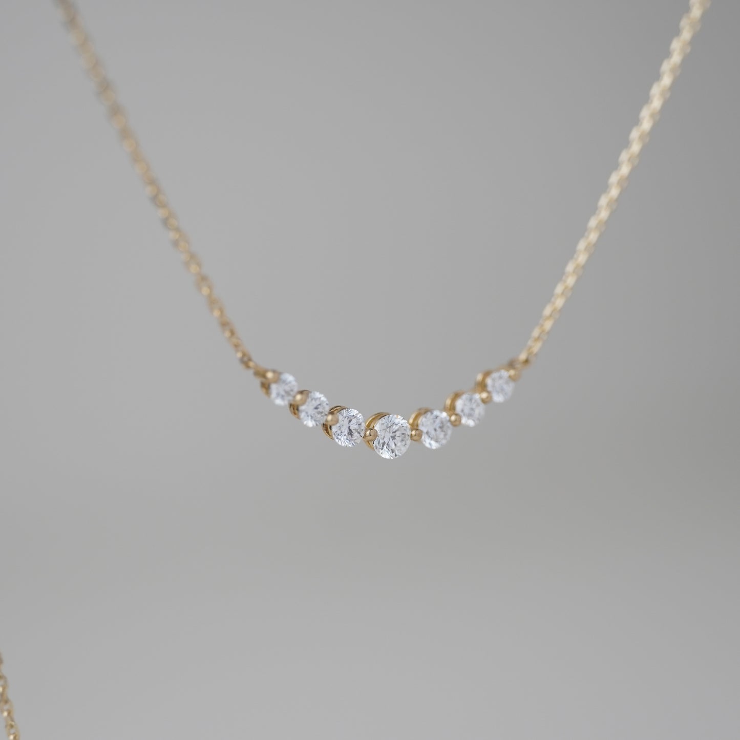 Stella Curve Lab Grown Diamond Necklace
