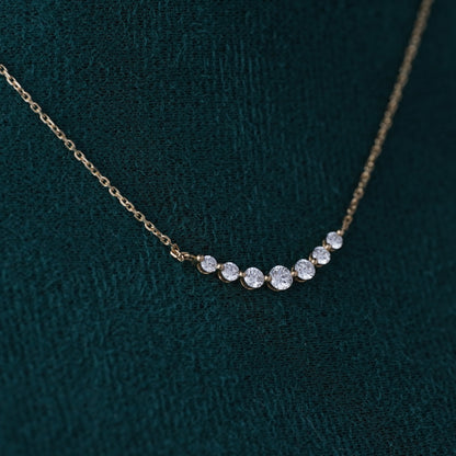 Stella Curve Lab Grown Diamond Necklace