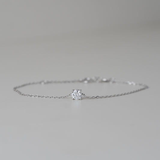 0.3CT Lab Grown Diamond Four Prongs Bracelet