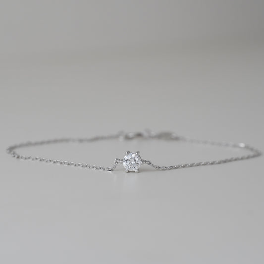 0.3CT Lab Grown Diamond Six Prongs Bracelet