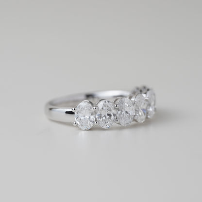 Oval Eternity Ring - 0.3ct Each
