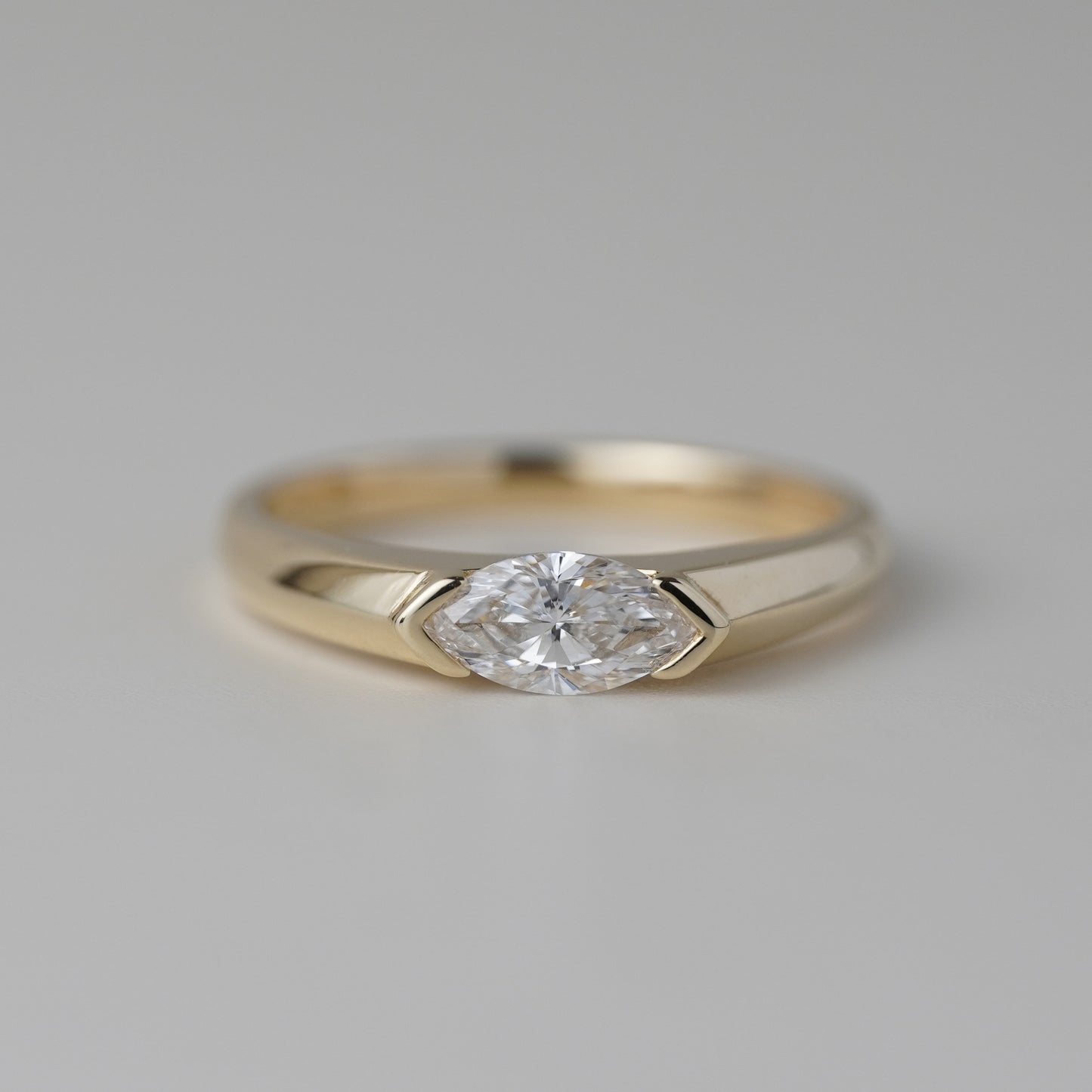 0.5CT Marquise Lab Grown Diamond Vintage Ring