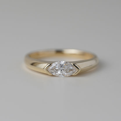 0.5CT Marquise Lab Grown Diamond Vintage Ring