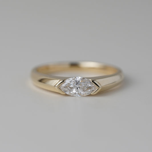 0.5CT Marquise Lab Grown Diamond Vintage Ring