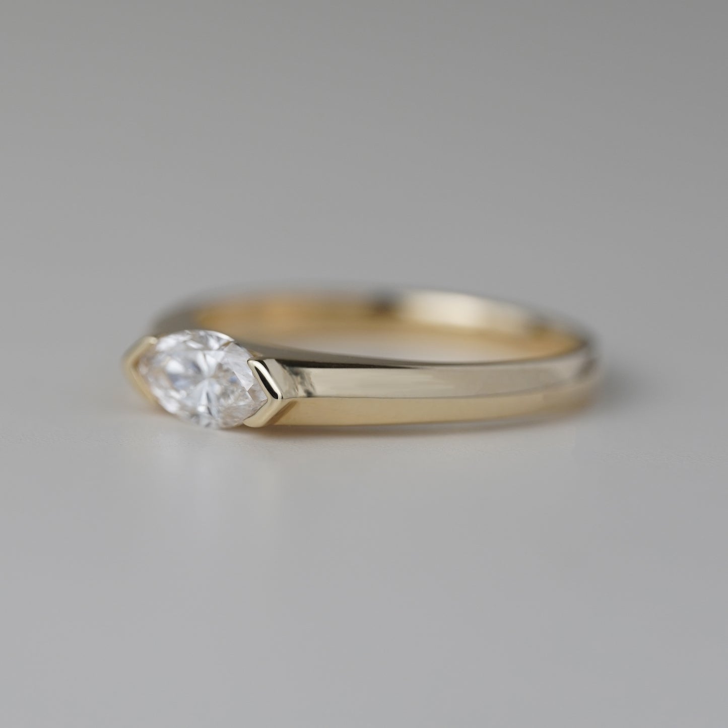 0.5CT Marquise Lab Grown Diamond Vintage Ring