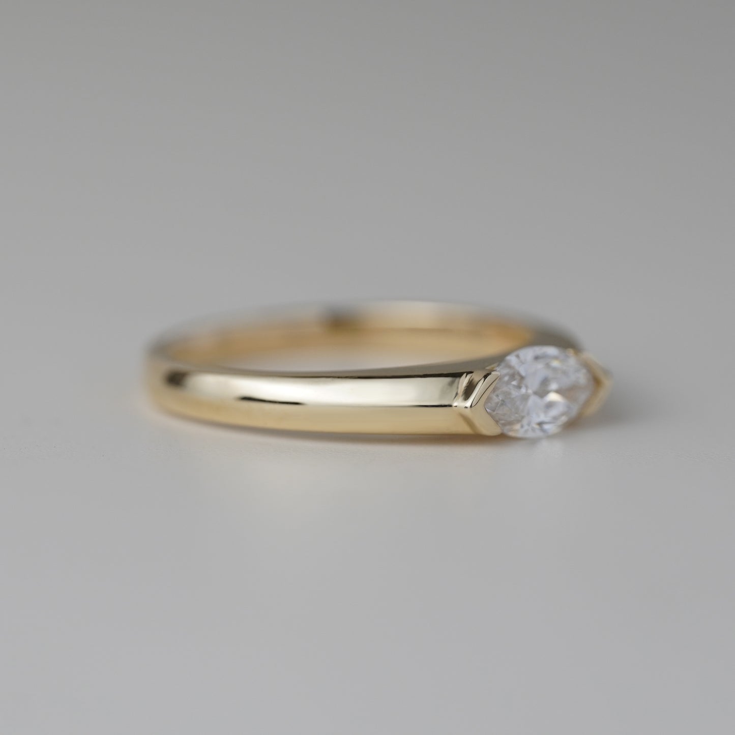 0.5CT Marquise Lab Grown Diamond Vintage Ring
