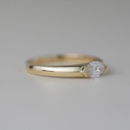 0.5CT Marquise Lab Grown Diamond Vintage Ring