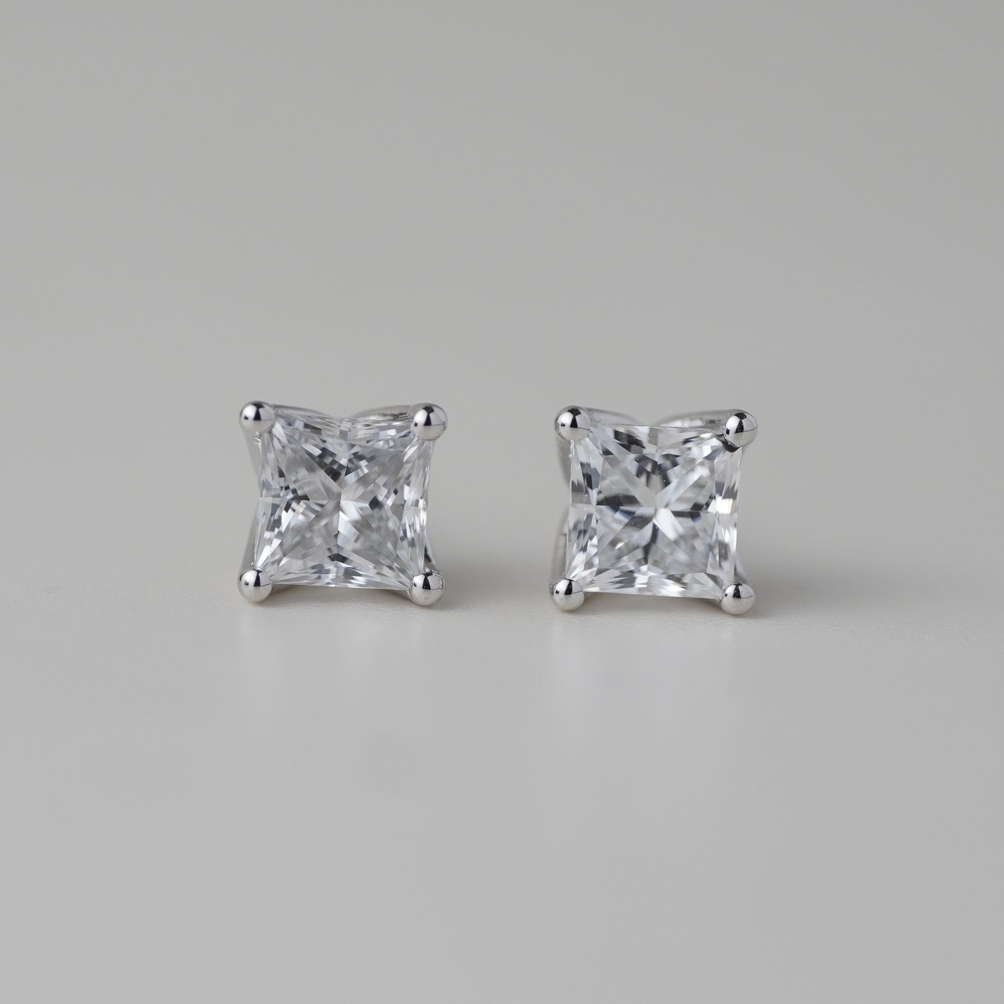 0.5CT Princess Lab Grown Diamond Earrings