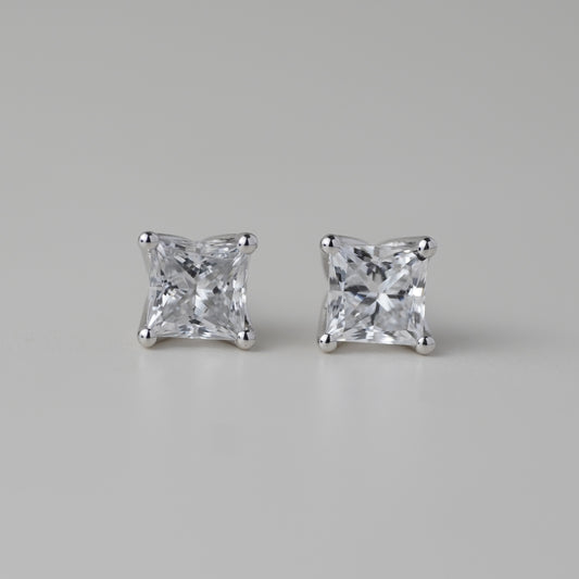 0.5CT Princess Lab Grown Diamond Earrings