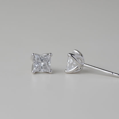 0.5CT Princess Lab Grown Diamond Earrings