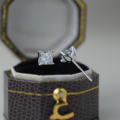 0.5CT Princess Lab Grown Diamond Earrings